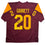 Autographed/Signed Mike Garrett Heisman 65 USC Southern Cal Red College Football Jersey JSA COA