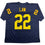 Autographed/Signed Ty Law Michigan Blue College Football Jersey Beckett BAS COA