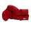 Autographed/Signed Mannny Pacquiao Pac-Man Red Everlast Boxing Glove Beckett BAS COA