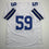 Autographed/Signed Kenneth Murray Jr. Dallas White Football Jersey Beckett BAS COA