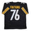Autographed/Signed Troy Fautanu Pittsburgh Black Football Jersey JSA COA