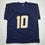 Autographed/Signed Justin Herbert Los Angeles San Diego Navy Blue Football Jersey Beckett BAS COA
