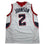 Autographed/Signed Joe Johnson Atlanta White Basketball Jersey Beckett BAS COA