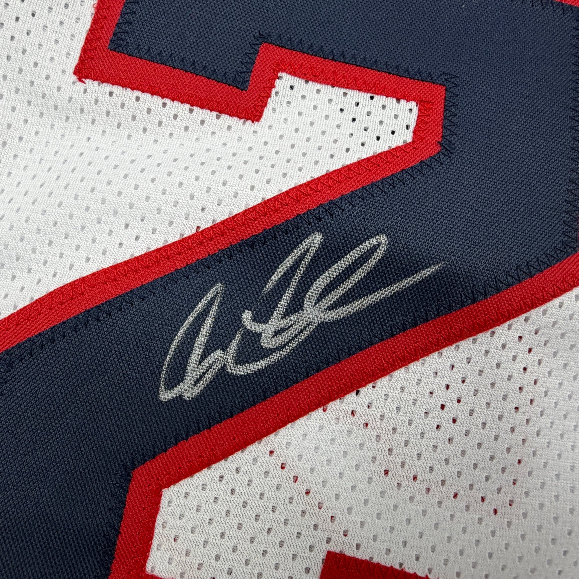 Autographed/Signed Joe Johnson Atlanta White Basketball Jersey Beckett BAS COA