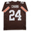 Autographed/Signed Nick Chubb Cleveland Brown Football Jersey Beckett BAS COA