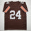 Autographed/Signed Nick Chubb Cleveland Brown Football Jersey Beckett BAS COA