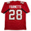 Autographed/Signed Leonard Fournette Tampa Bay Red Football Jersey Beckett BAS COA