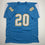 Autographed/Signed Natrone Means Los Angeles San Diego Powder Blue Football Jersey Beckett BAS COA
