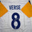 Autographed/Signed Jared Verse Los Angeles LA White Football Jersey Beckett BAS COA