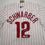 Autographed/Signed Kyle Schwarber Philadelphia Phillies Pinstripe Authentic Baseball Jersey Fanatics & MLB COA