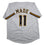 Autographed/Signed Jesus Made Milwaukee White Baseball Jersey JSA COA