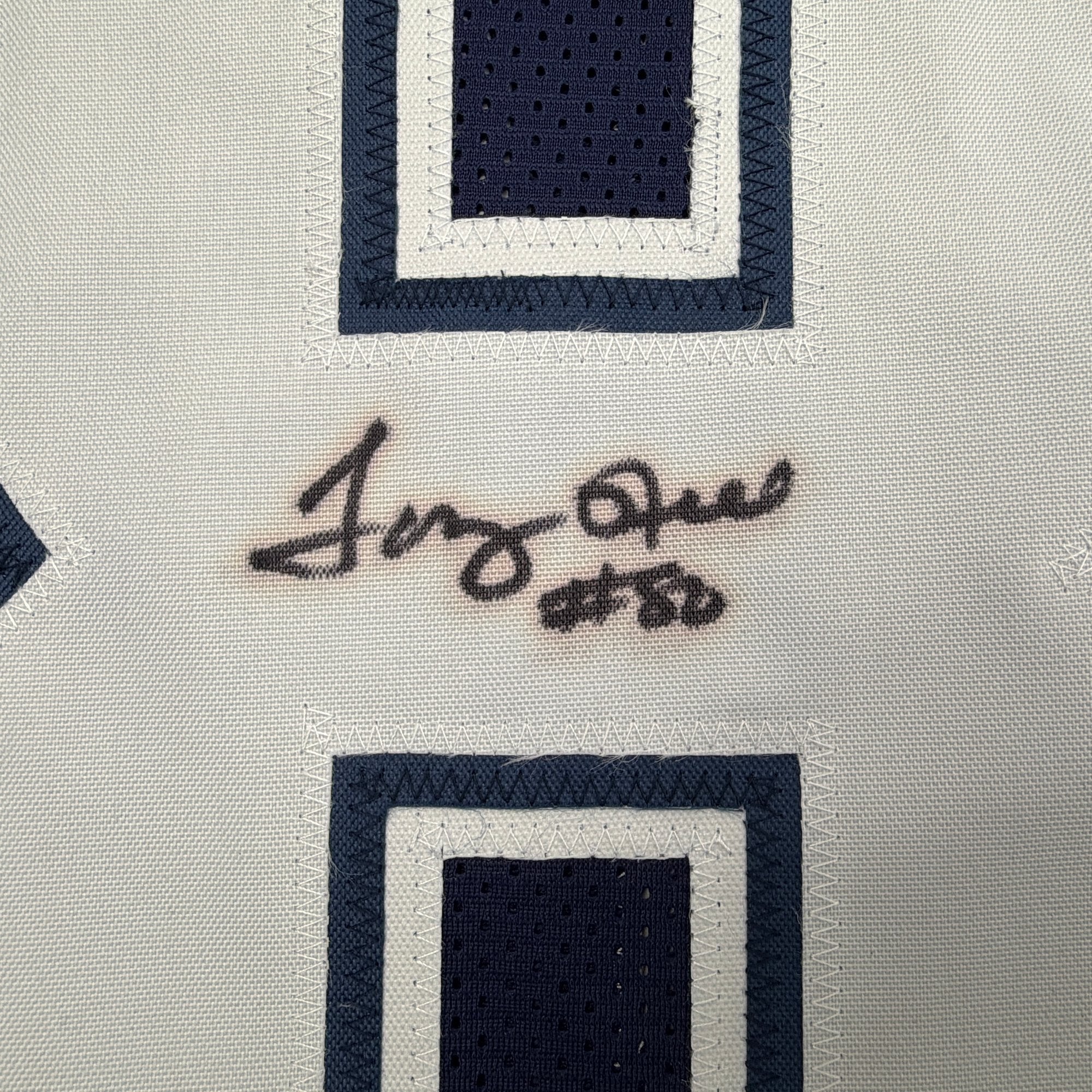 Autographed/Signed Tony Hill Dallas Blue Football Jersey JSA COA