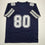 Autographed/Signed Tony Hill Dallas Blue Football Jersey JSA COA
