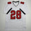 Autographed/Signed Leonard Fournette Tampa Bay White Football Jersey Beckett BAS COA