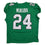 Autographed/Signed Andrew Mukuba Philadelphia Kelly Green Pro Cut Football Jersey JSA COA