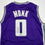 Autographed/Signed Malik Monk Sacramento Purple Basketball Jersey Beckett BAS COA