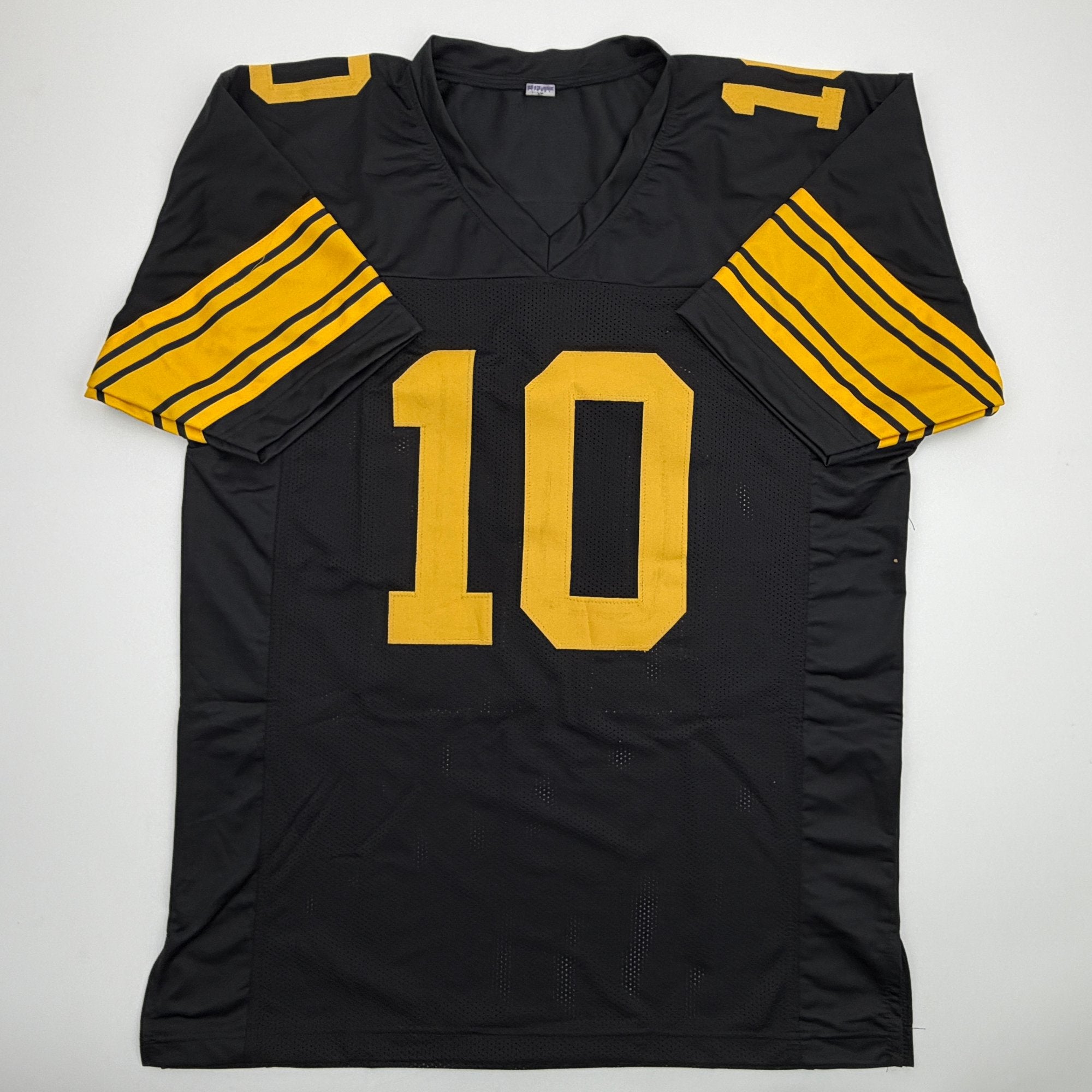 Autographed/Signed Roman Wilson Pittsburgh Black Color Rush Football Jersey Beckett BAS COA