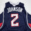 Autographed/Signed Joe Johnson Atlanta Blue Basketball Jersey Beckett BAS COA