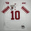 Autographed/Signed Eli Manning New York Giants White Mitchell & Ness Authentic Football Jersey Fanatics COA
