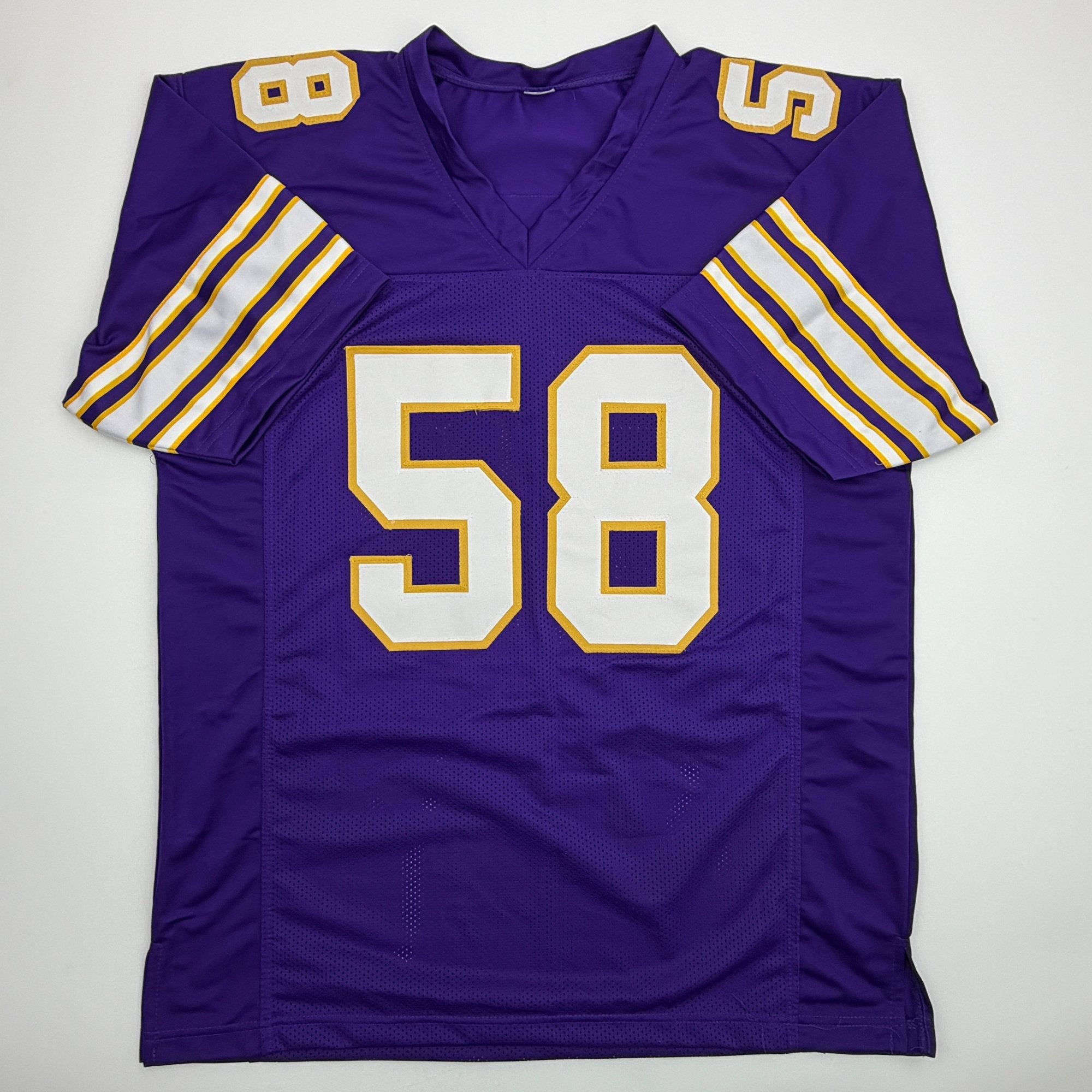 Autographed/Signed Jonathan Greenard Minnesota Purple Retro Football Jersey Beckett BAS COA