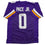 Autographed/Signed Ivan Pace Jr. Minnesota Purple Football Jersey Beckett BAS COA