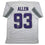 Autographed/Signed Jonathan Allen Minnesota White Out Alternate Football Jersey Beckett BAS COA