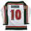 Autographed/Signed Marian Gaborik Minnesota White 25th Anniversary Hockey Jersey Beckett BAS COA