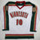 Autographed/Signed Marian Gaborik Minnesota White 25th Anniversary Hockey Jersey Beckett BAS COA
