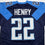Autographed/Signed Derrick Henry Tennessee Rookie Navy Blue Football Jersey Beckett BAS COA