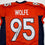 Autographed/Signed Derek Wolfe Denver Orange Pro Cut Football Jersey Beckett BAS COA