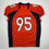 Autographed/Signed Derek Wolfe Denver Orange Pro Cut Football Jersey Beckett BAS COA