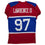 Autographed/Signed Dexter Lawrence II New York Retro Century Red Pro Cut Football Jersey Beckett BAS COA