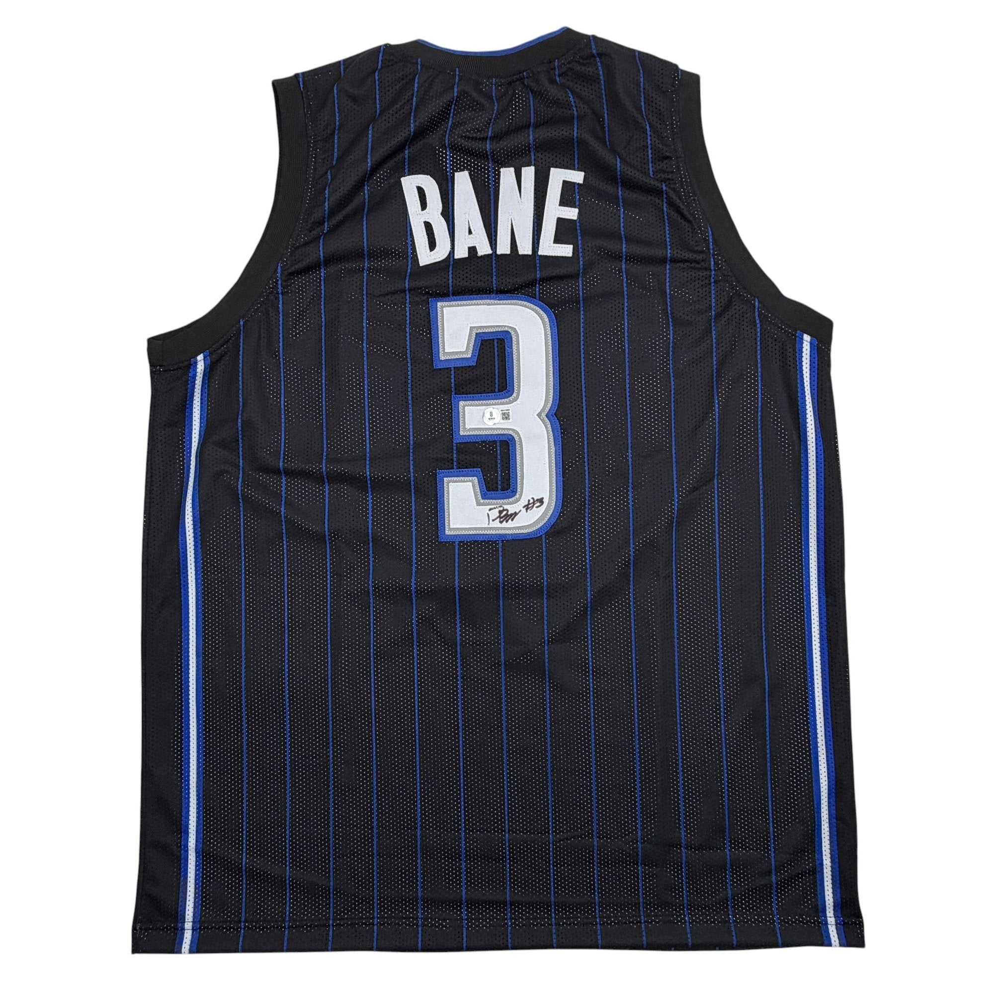 Autographed/Signed Desmond Bane Orlando Black Pinstripe Basketball Jersey Beckett BAS COA