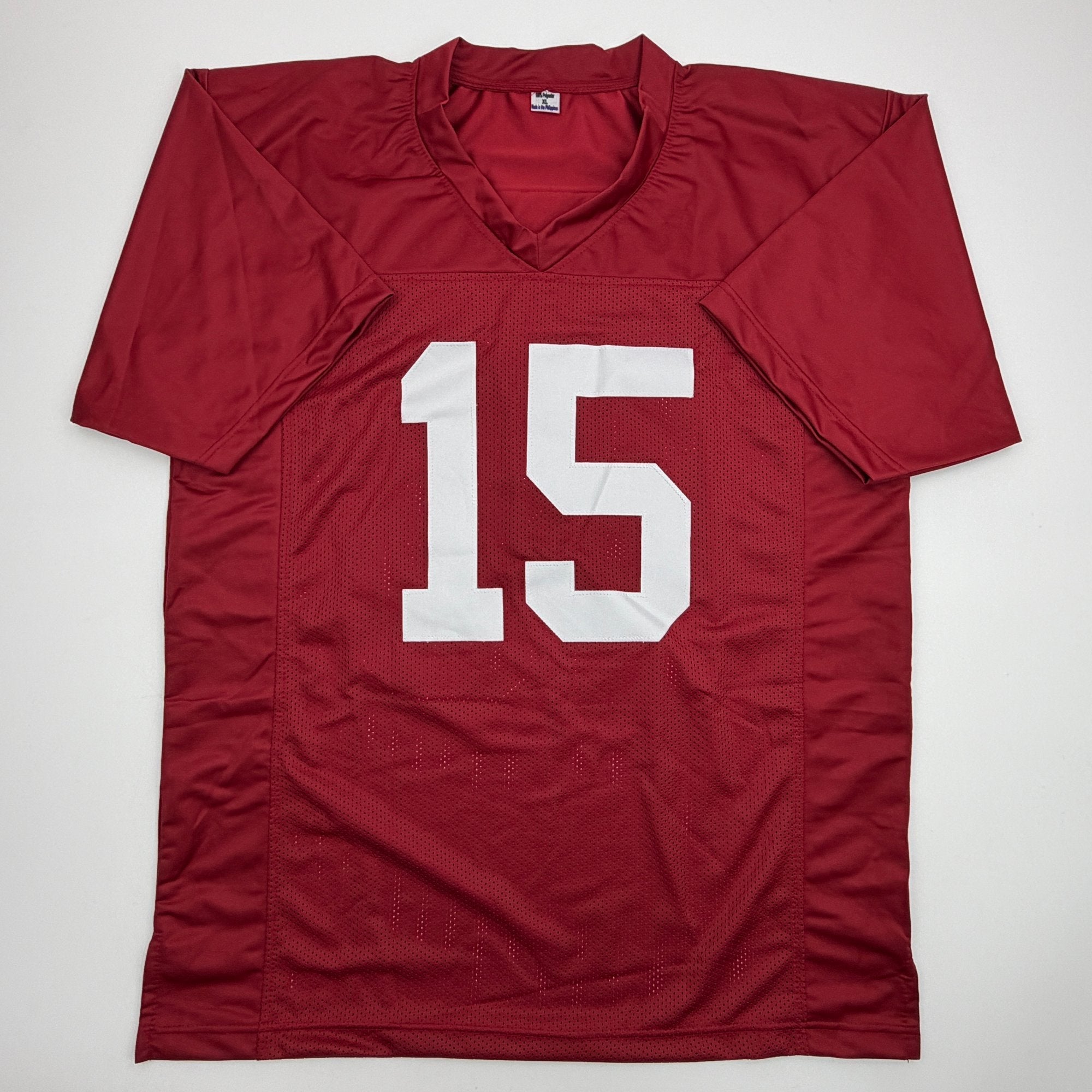 Autographed/Signed Dallas Turner Alabama Red College Football Jersey Beckett BAS COA