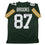 Autographed/Signed Robert Brooks Green Bay Green Football Jersey JSA COA