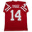 Autographed/Signed Jerry Tagge Nebraska Red College Football Jersey PSA/DNA COA