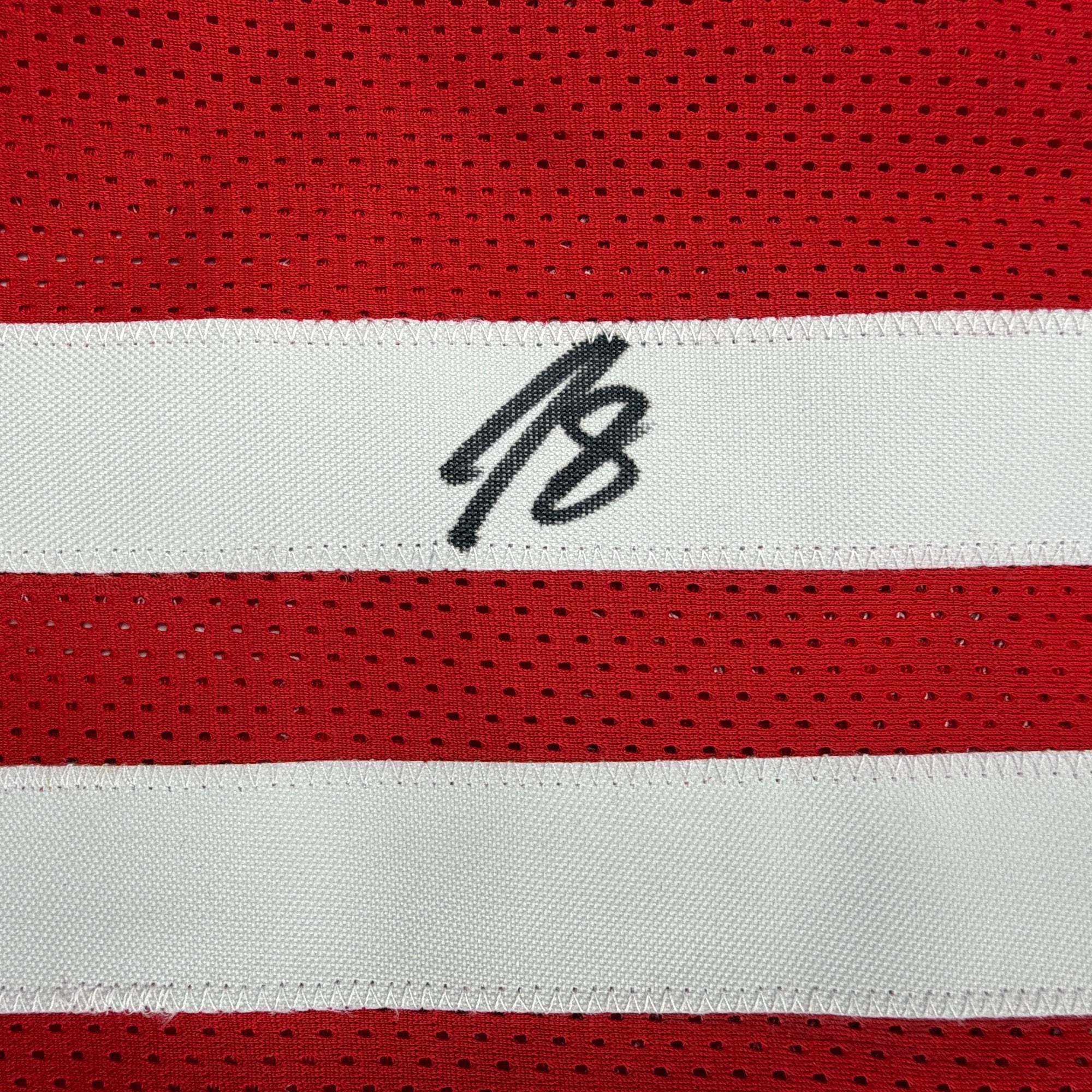 Autographed/Signed Jabari Smith Jr. Houston Red Basketball Jersey Tristar COA