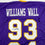 Autographed/Signed Kevin Williams Wall Minnesota Purple Football Jersey JSA COA
