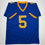 Autographed/Signed Joe Flacco Delaware Blue College Football Jersey JSA COA
