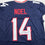 Autographed/Signed Jaylin Noel Houston Navy Blue Pro Cut Football Jersey JSA COA