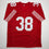 Autographed/Signed Deommodore Lenoir San Francisco Red Football Jersey Beckett BAS COA