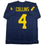 Autographed/Signed Nico Collins Michigan Blue College Football Jersey Beckett BAS COA