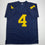 Autographed/Signed Nico Collins Michigan Blue College Football Jersey Beckett BAS COA