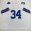 Autographed/Signed Cornell Green Dallas White Football Jersey Beckett BAS COA