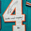 Autographed/Signed Ricky Williams Smoke Weed Everyday Miami Teal Football Jersey Beckett BAS COA