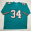 Autographed/Signed Ricky Williams Smoke Weed Everyday Miami Teal Football Jersey Beckett BAS COA