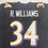 Autographed/Signed Ricky Williams Baltimore Black Football Jersey Beckett BAS COA