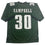 Autographed/Signed Jihaad Campbell Philadelphia Green Football Jersey Beckett BAS COA