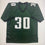 Autographed/Signed Jihaad Campbell Philadelphia Green Football Jersey Beckett BAS COA