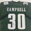 Autographed/Signed Jihaad Campbell Philadelphia Green Football Jersey Beckett BAS COA